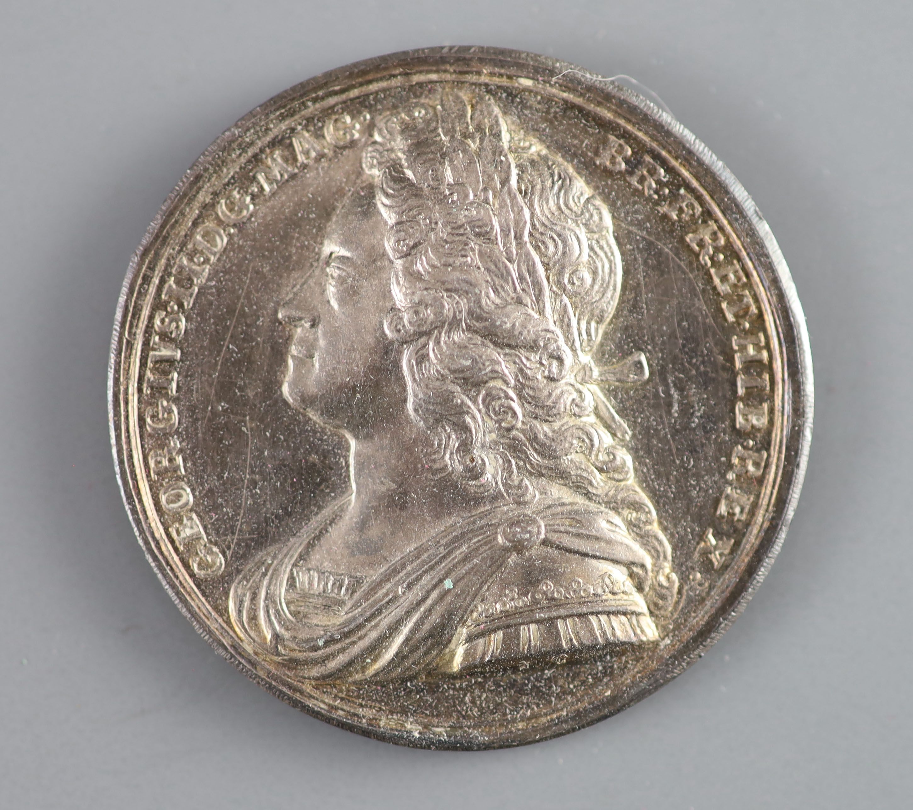 British Medals, George II, Coronation 1727, the official silver medal, by John Croker, 34.5mm